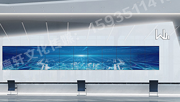 萬國質(zhì)保二手車交易港 服務(wù)臺(tái)背景墻logo 三面發(fā)光字